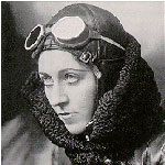 Amy Johnson, a female aviator, lands in Cape Town in record time