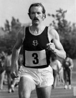 Danie Malan, SA athlete, sets a new world record in the 1 000m event in Munich