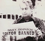 Daily Dispatch editor, Donald Woods, arrives in Britain with his family
