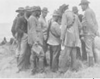 Boers and the British clash in the battle of Dalmanutha