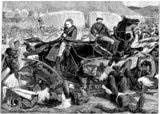 British troops establish their camp at Isandlwana