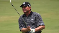 Golfer,Nick Price beats Tiger Woods at Nedbank Million Dollar Golf Tournament at Sun City