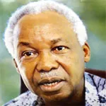 Julius Nyerere chairman of the Chama Cha Mapinduzi (CCM) addresses the ANC in Arusha