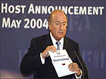 South Africa wins the 2010 bid to host the Soccer World Cup