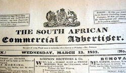 Freedom of press is established at the Cape