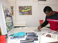 Artist, Thomas Trevor Motswai , award-winning South African artist is born
