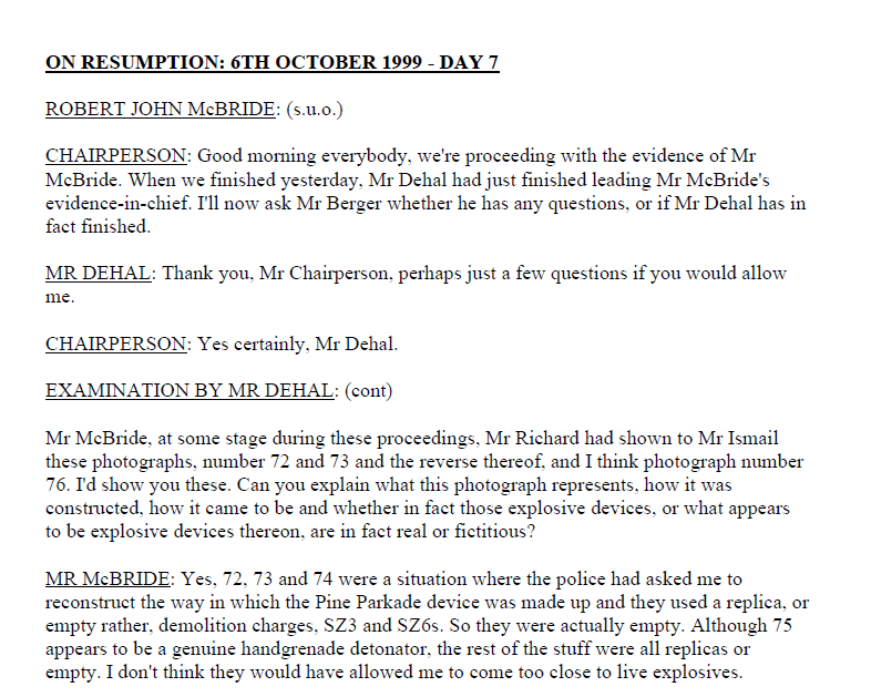 Amnesty Hearing 6th October 1999 - Day 7
