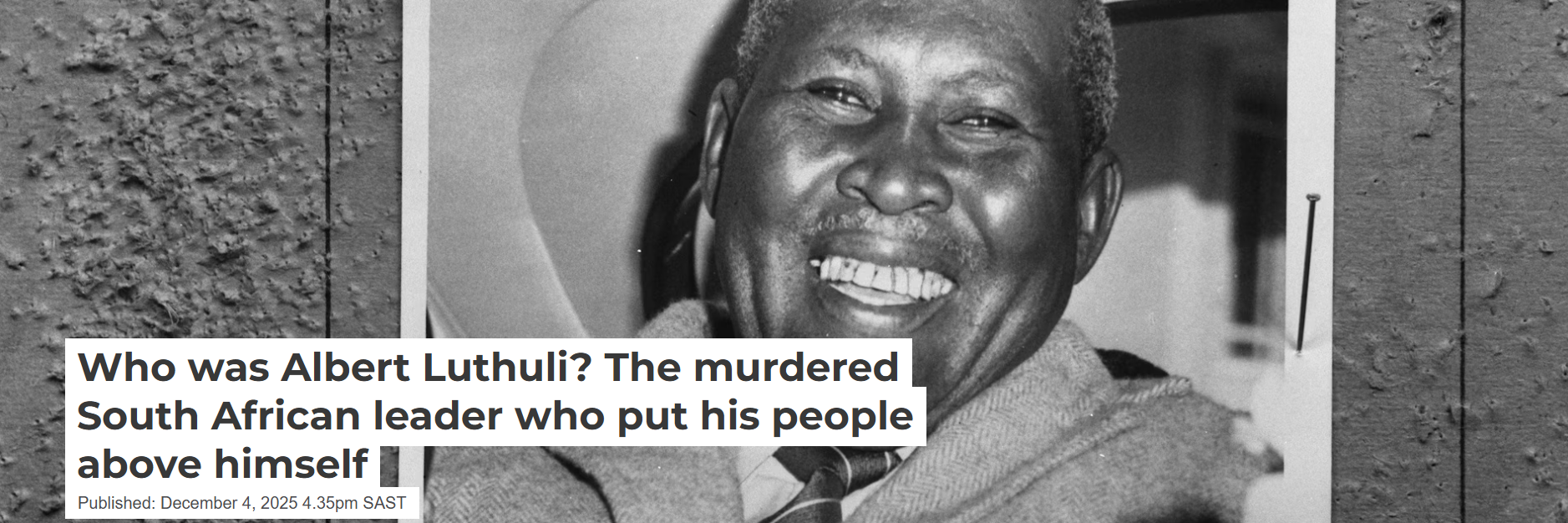 Chief Albert Luthuli