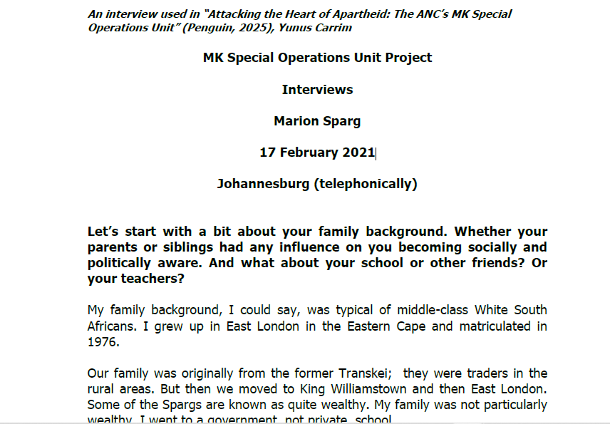 Interview with Marion Sparg, 17 February 2021