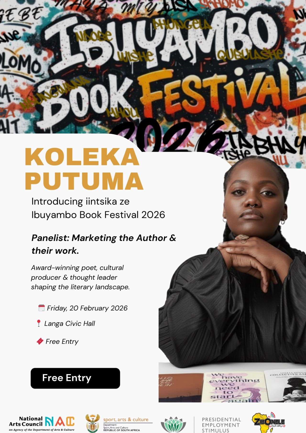 Koleka Putuma: part of the Ibuyambo Book Festival 2026