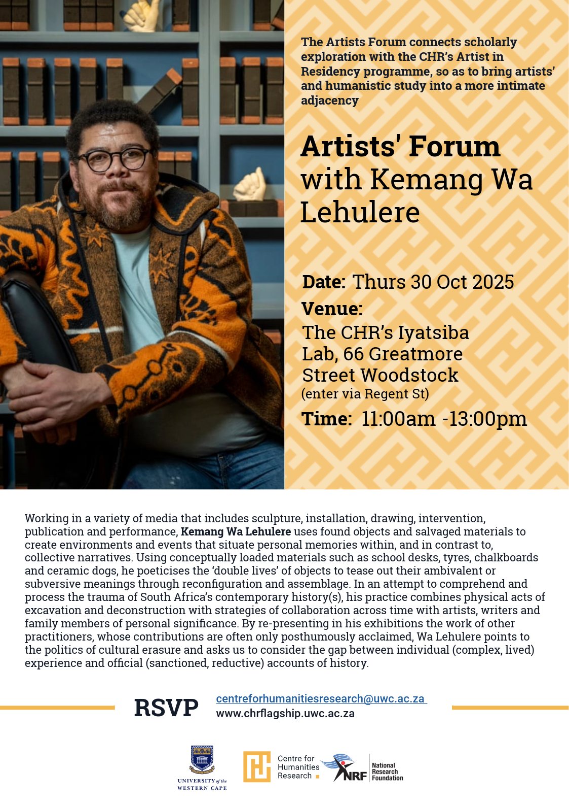 Artists' Forum with Kemang Wa Lehulere
