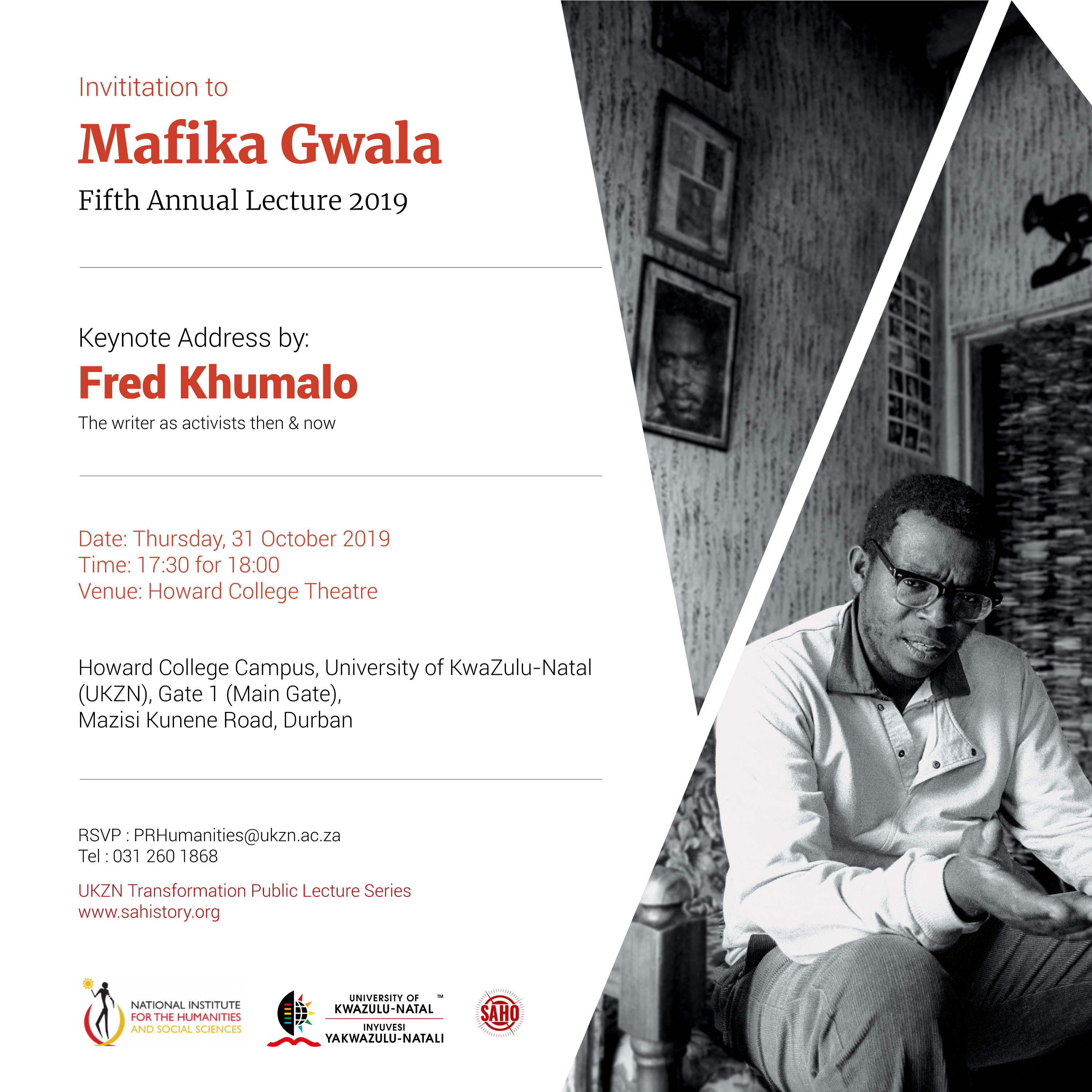Mafika Gwala Fifth Annual Lecture 2019