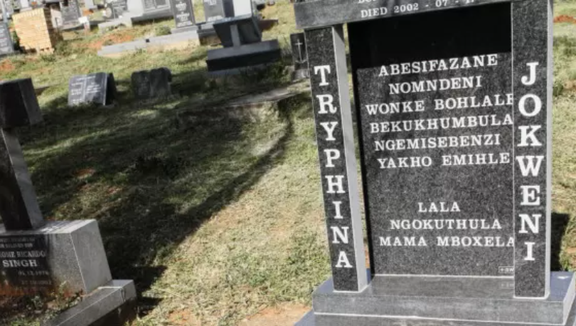 Tryphina Mboxela Jokweni Tombstone
