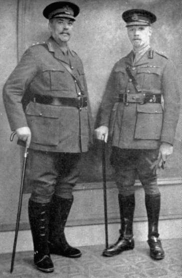 Officers during the invasion