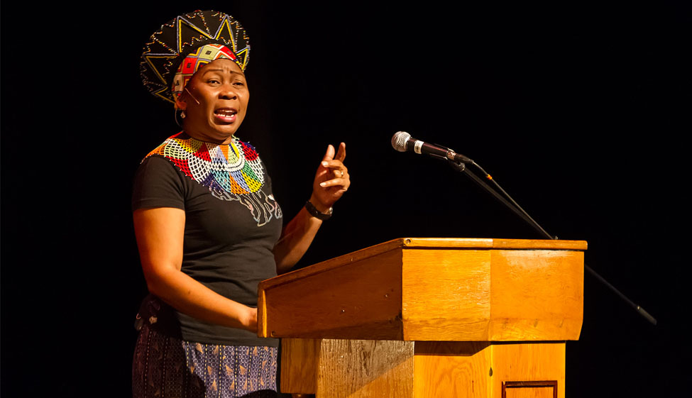 South African storyteller, Gcina Mhlophe is born 