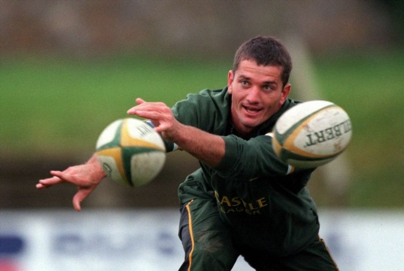Joost Van Der Westhuizen, Springbok rugby scrum-half and captain, is born