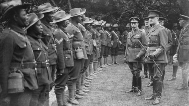 King George V visits the SANLC
