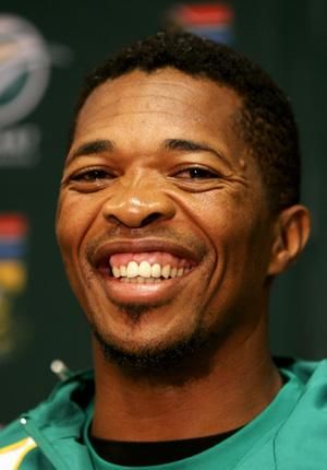 Makhaya Ntini represents South Africa at Newlands