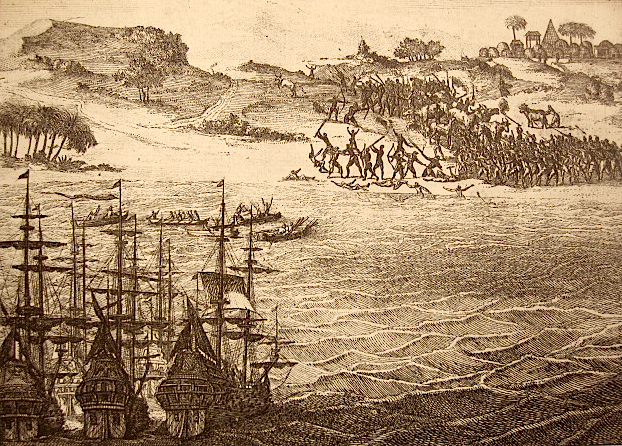 Khoikhoi warriors defeat Portuguese thieves