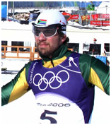 Oliver Kraas, the South African cross country skier is born
