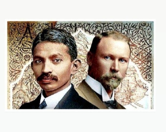 Portrait of Smuts and Ghandi, Source: http://peterbaxterhistory.com/2016/09/12/of-passive-and-violent-resistance-gandhi-and-smuts-in-south-africa/
