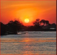 Sunset in Zambia
