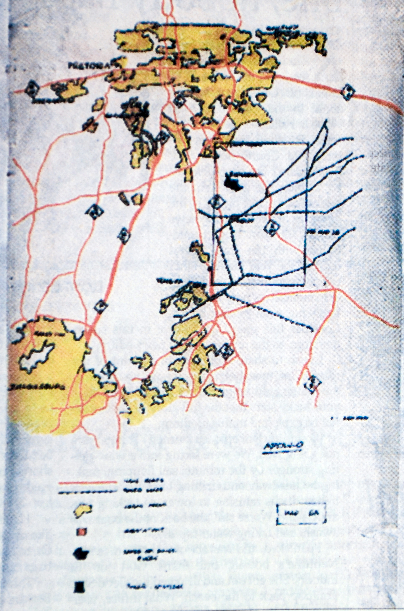 Power stations operation, 21 July 1981, Power lines map,  Sunday Independent, 24 December 1995