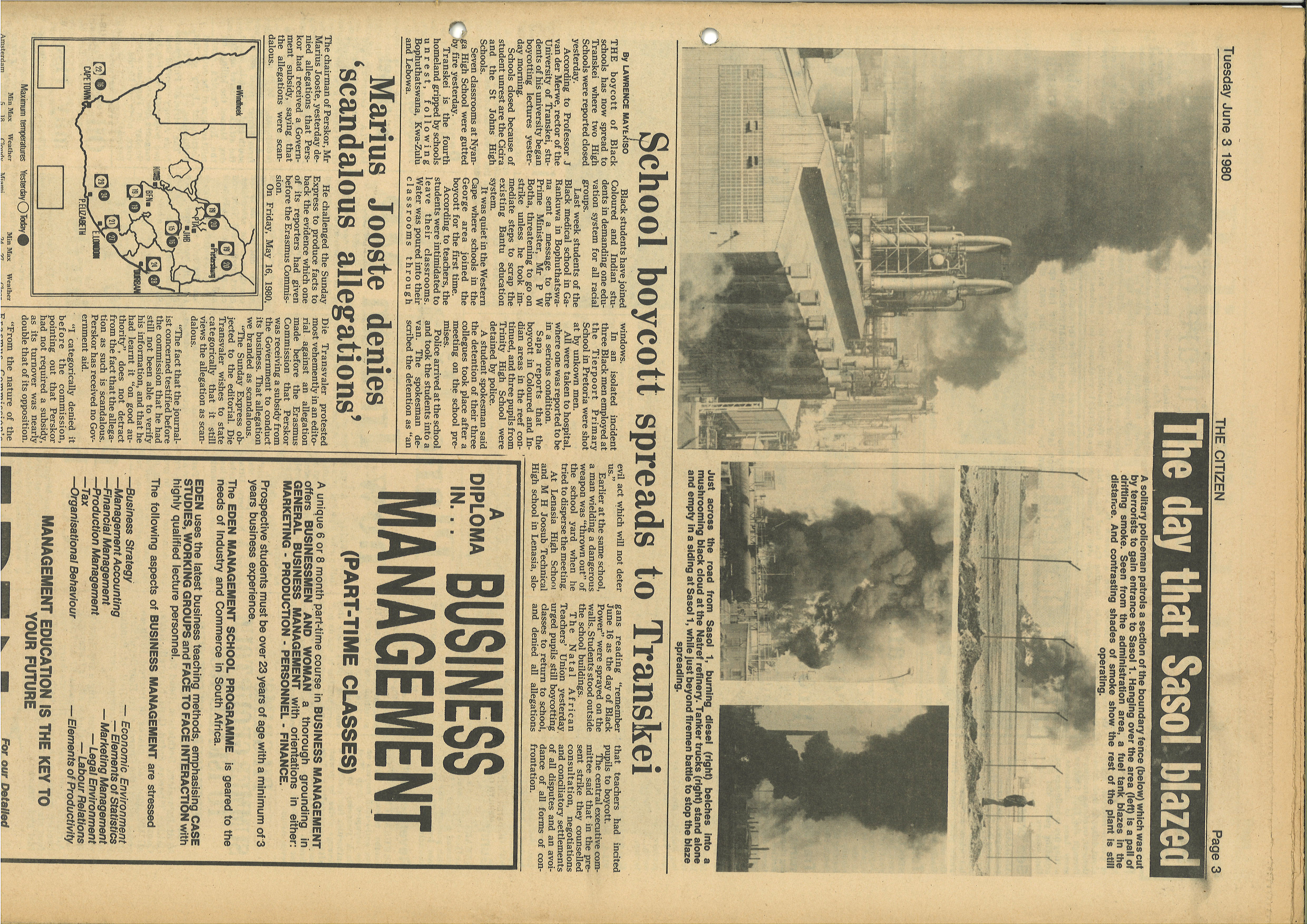 The day that Sasol blazed, Citizen, 3 June 1980, Part 2