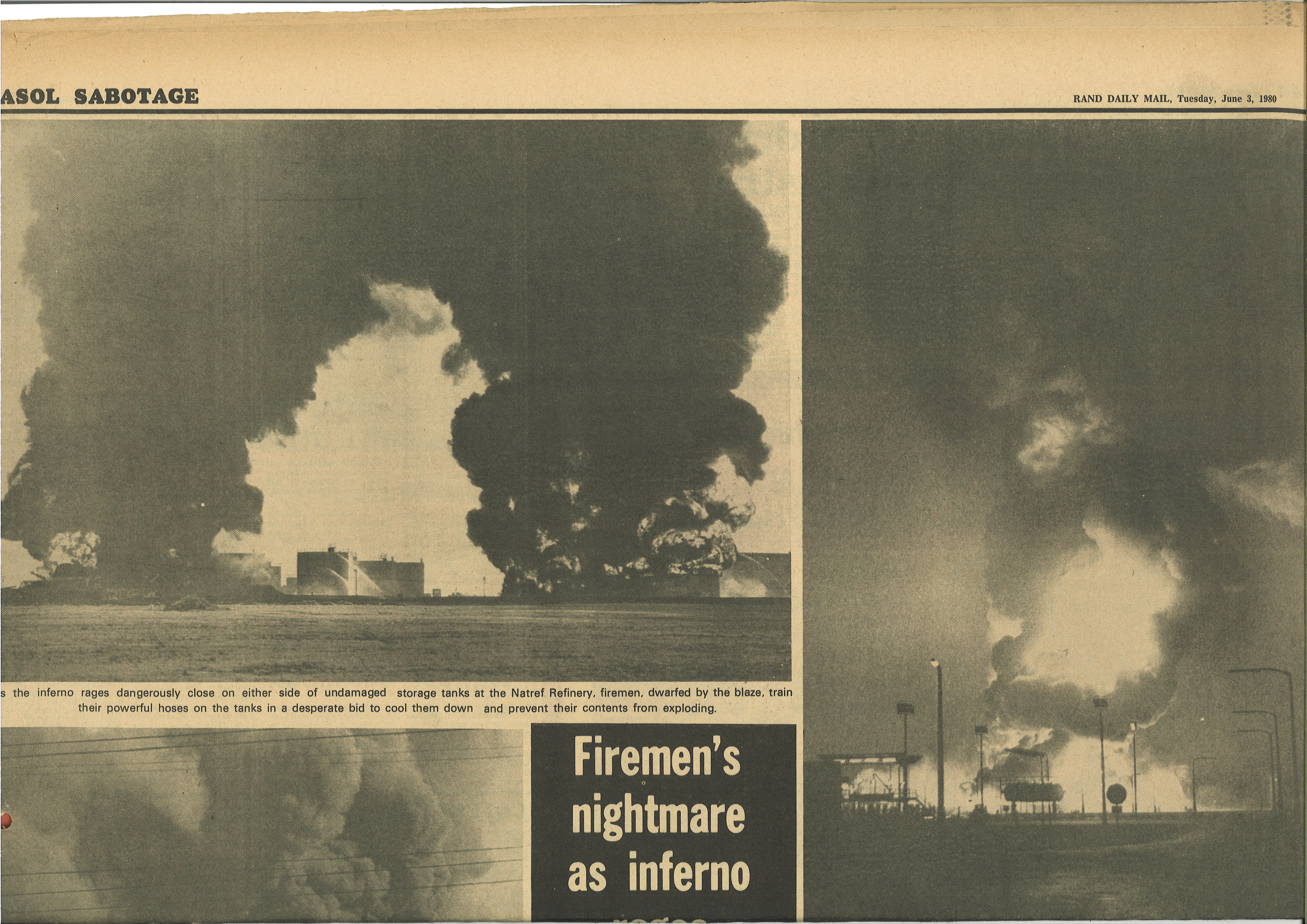 Sasol operation, 31 May 1980, Rand Daily Mail, 3 June 1980, Part 5 