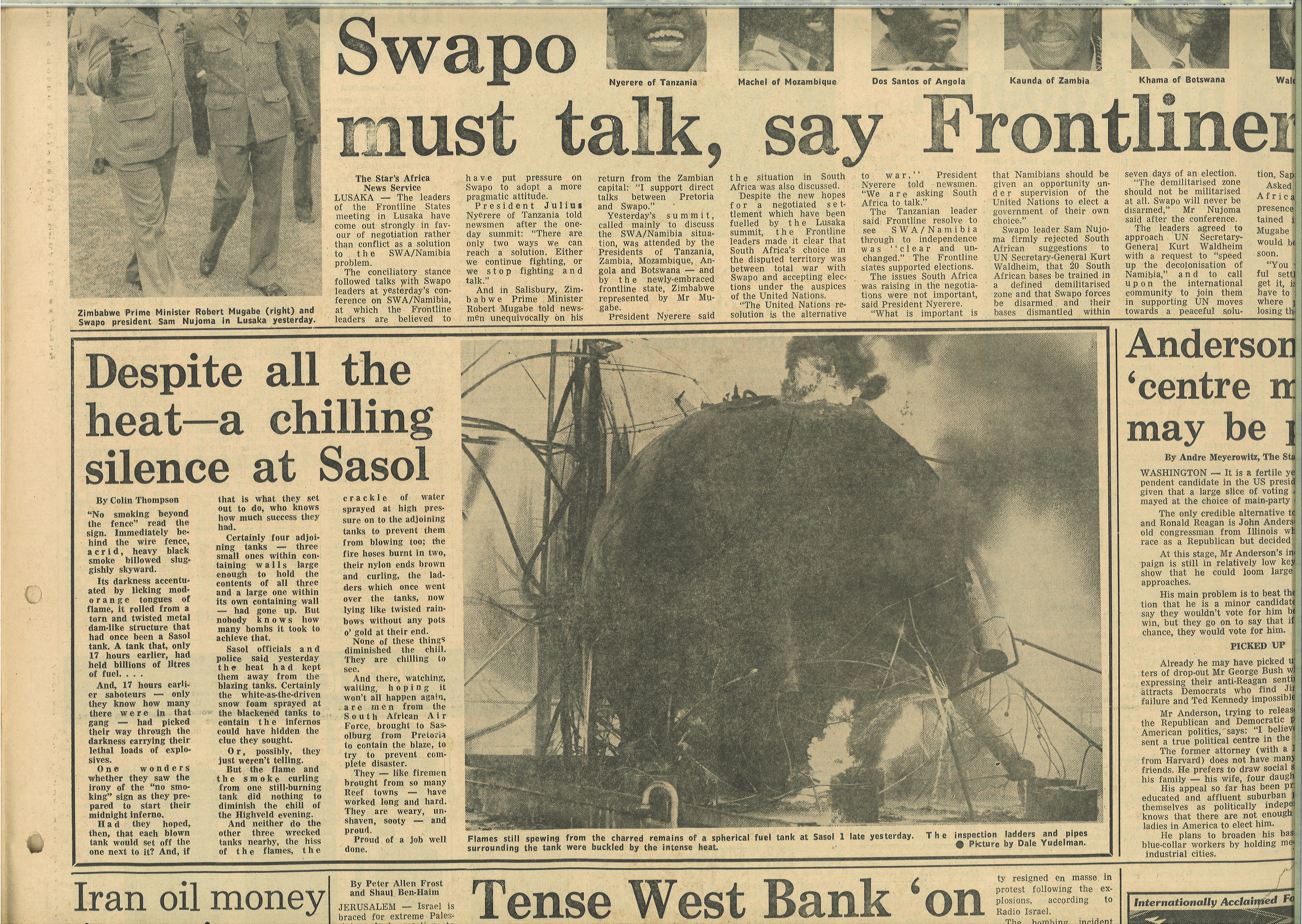 Despite all the heat - a chilling silence at Sasol, The Star, 3 June, Part 3
