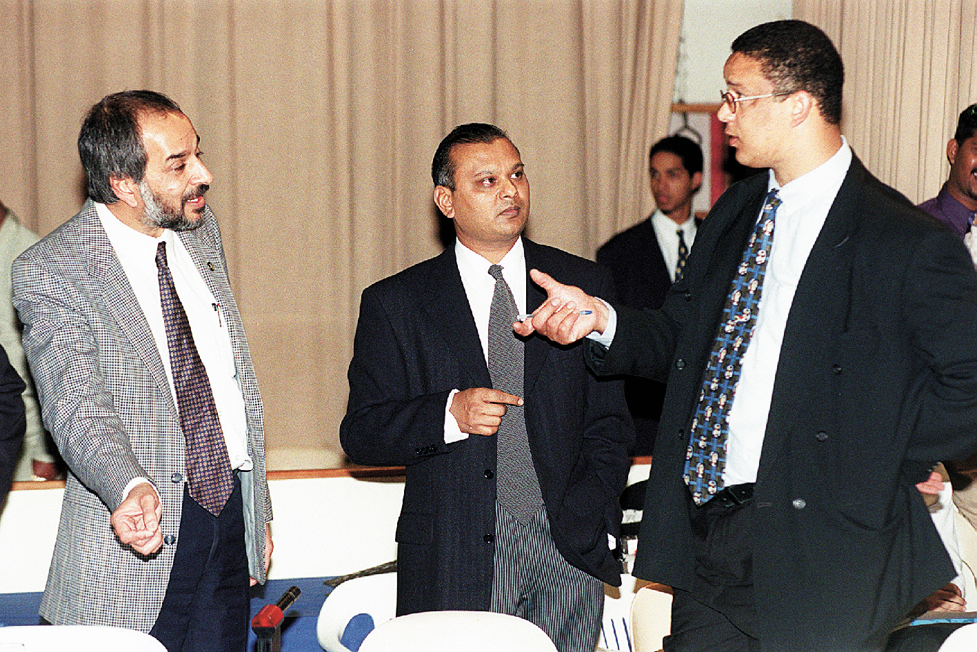 Robert McBride and Rashid at amnesty hearings.