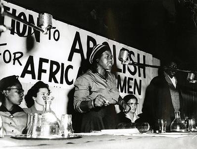 Demonstrations against passes for African women, Cape Town, 1957