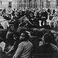 Indaba held at Greytown to explain the details of the hut tax to Bambatha and other African chiefs, Durban.1906