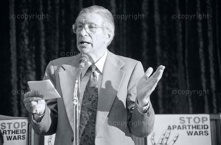Dr Beyers Naude protesting the Langa, Uitenhage killings on 21st March 1985