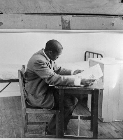 Robert Sobukwe on Robben Island