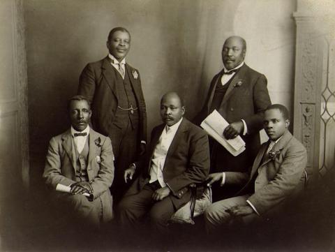 Delegation from the South African Native National Congress that went to  England in 1914