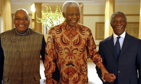 Jacob Zuma, Nelson Mandela and Thabo Mbeki