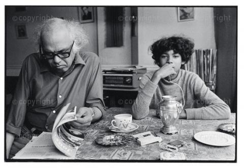Alex La Guma with his son