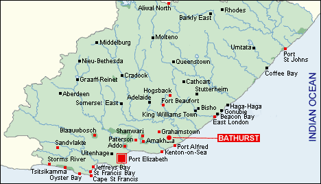 The 1820 settlers were accommodated in the new town of Bathurst in the Eastern Cape and needed passes to travel to nearby Grahamstown
