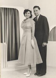 Ismail and Ellen Mohamed in London in 1959