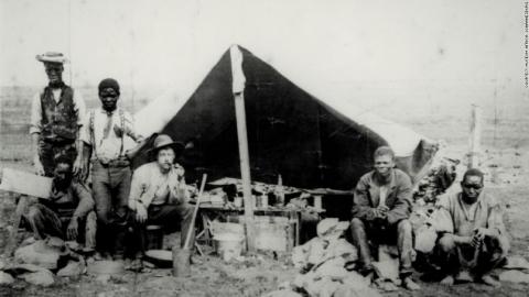 Early gold miners in Johannesburg