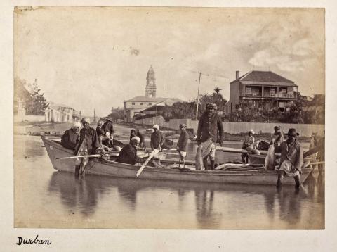 Indian fishermen in Durban circa 1896