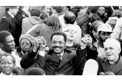 Jesse Jackson with Tambo and Huddleston