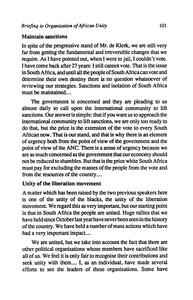 Briefing to Organisation of African Unity pg 101