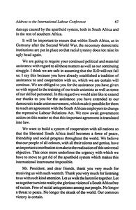 Address to the International Labour Conference page 67