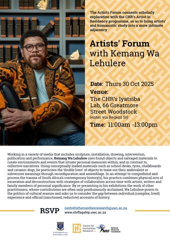 Artists' Forum with Kemang Wa Lehulere
