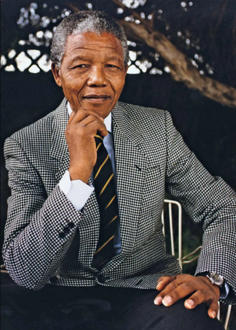 Nelson Rolihlahla Mandela portrait