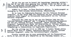 A visual archive of letters from South African Police to Walter sisulu