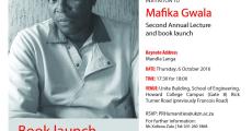 Mafika Gwala Second Annual Lecture and Book Launch