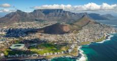 Aerial view of Cape Town